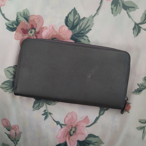 ESPRIT Blue Grey Large Envelope Wallet - Picture 3 of 3